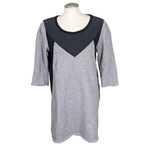 Scotch and Soda Aspen Chic Sweatshirt Dress Size 2 Gray Maison Scotch Geometric